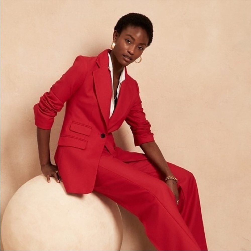 Banana Republic Lido Sculpted WOOL BLAZER Size 0